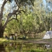 People camping, tent, along the Murray River