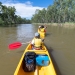 Canoeists paddling on the Murray River canoe trail
