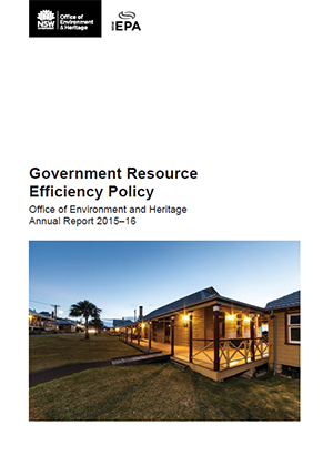 Government Resource Efficiency Policy: Office of Environment and Heritage Annual Report 2015–16