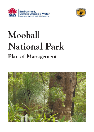 Mooball National Park Plan of Management cover