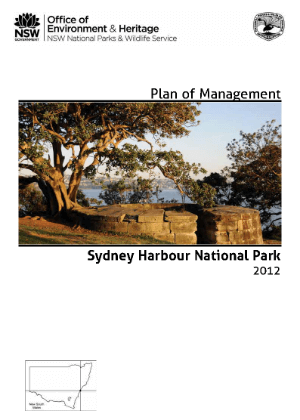 Sydney Harbour National Park Plan of Management cover