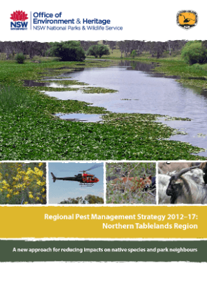 Regional Pest Management Strategy 2012-2017 Northern Tablelands Region cover