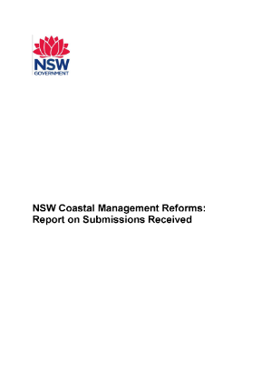 NSW Coastal Management Reforms Submission Report cover