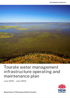 Toorale water management infrastructure operating and maintenance plan cover page