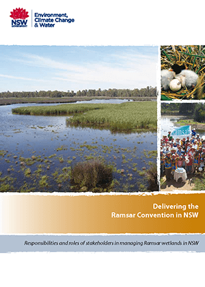Delivering the Ramsar Convention in NSW cover