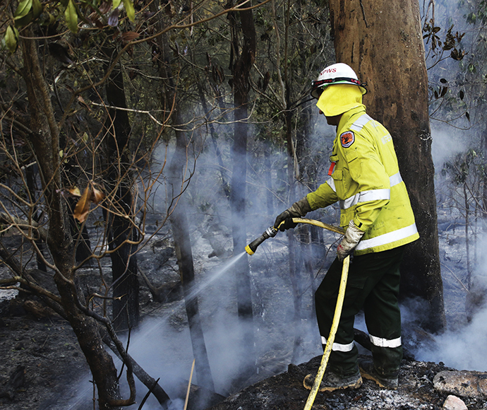 NSW National Parks and Wildlife Service (NPWS), assisted by Rural Fire Service (RFS) and Fire & Rescue NSW (FRNSW), completing a hazard reduction burn in Berowra Valley National Park near Hornsby.