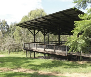 Crebra Pavillion venue for hire with views across the park, Rouse Hill Regional Park
