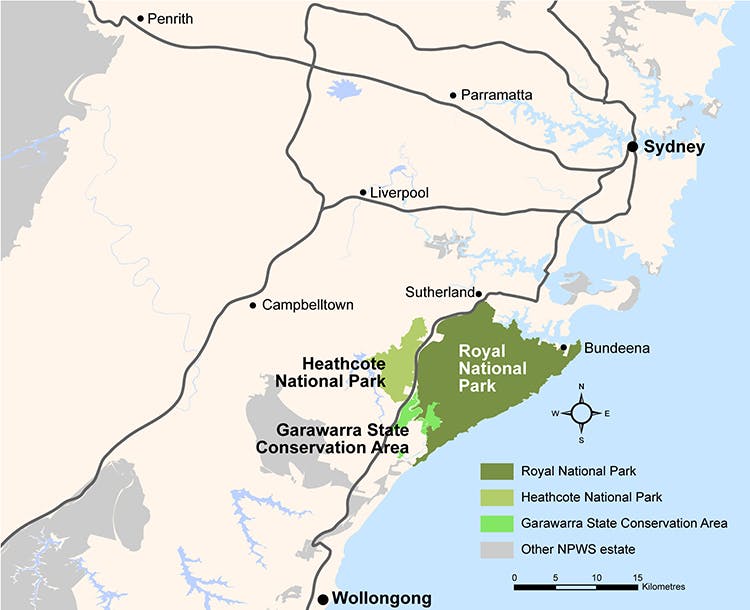 Map of Royal National Park