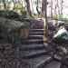 Completed sandstone steps near Otford