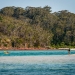 Tourists enjoy fishing and kayaking in Ben Boyd National Park
