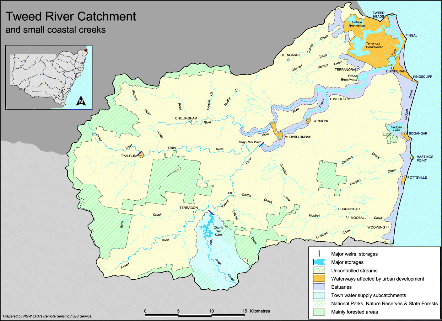MAP: Tweed River Catchment
