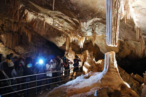 Group tour of Lucas Cave Group tour of Lucas Cave