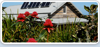 Solar panels reduce energy use. S Cohen/DECCW