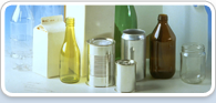 Recyclable bottles, cans and cartons. OEH