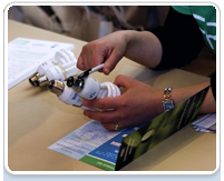 Energy efficient light bulbs. Matt Lauder/DECCW