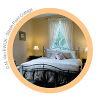 Brass bed and furnishings