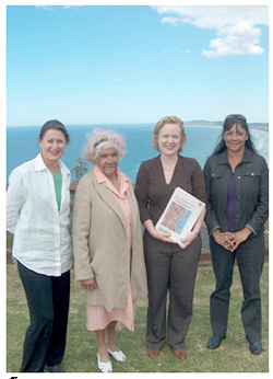 Arakwal National Park Management Committee Members and the Minister for Climate Change and the Environment adopting the Arakwal national park Plan of Management at Byron Bay