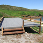 A camping platform on Broughton Island, Myall Lakes National Park (Image: Susanne Callaghan/OEH) A camping platform on Broughton Island, Myall Lakes National Park (Image: Susanne Callaghan/OEH)