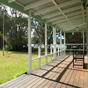 The view from Cutlers Cottage balcony, Myall Lakes National Park (Image: Shane Chalker/OEH) The view from Cutlers Cottage balcony, Myall Lakes National Park (Image: Shane Chalker/OEH)