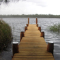 The private jetty at Cutlers Cottage, Myall Lakes National Park (Image: Shane Chalker/OEH) The private jetty at Cutlers Cottage, Myall Lakes National Park (Image: Shane Chalker/OEH)