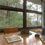 Living area in The Chalet in New England National Park (Image: Michael van Ewijk/DECCW) Living area in The Chalet in New England National Park (Image: Michael van Ewijk/DECCW)