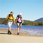 Walking near Lake Arragan, Angourie to Brooms Head section of the Yuraygir Coastal Walk (Image: Debra Novak/DECCW) Walking near Lake Arragan, Angourie to Brooms Head section of the Yuraygir Coastal Walk (Image: Debra Novak/DECCW)
