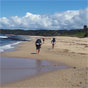 Walking along Freshwater Beach, Wooli to Red Rock section of the Yuraygir Coastal Walk (Image: Andrew Lugg/DECCW) Walking along Freshwater Beach, Wooli to Red Rock section of the Yuraygir Coastal Walk (Image: Andrew Lugg/DECCW)
