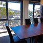 Dining room in Creel Lodge, Waste Point in Kosciuszko National Park (Image: K Coomber/OEH) Dining room in Creel Lodge, Waste Point in Kosciuszko National Park (Image: K Coomber/OEH)