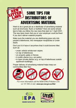 A5 flyer - advertising material distribution