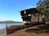 PHOTO: The remains of HMAS Parramatta on the banks of the Hawkesbury River. Photograph by Stirling Smith.