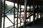 photo: Replica of the old wharf at Bourke. Photograph by Graeme Andrews.