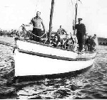 photo: Survivors from the William Dawes being brought into Merimbula. Courtesy: Merimbula-Imlay Historical Society.