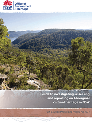 Guide to investigating, assessing and reporting on Aboriginal cultural heritage in NSW cover