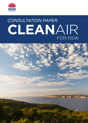 Clean Air for NSW Consultation Paper cover