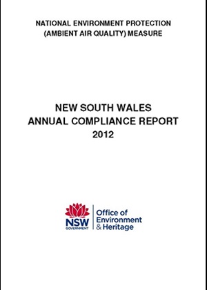 National Environment Protection Measure (Ambient air quality) NSW compliance report 2012 cover