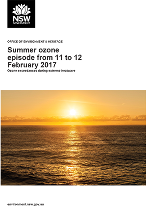 Summer ozone episode from 11 to 12 February 2017