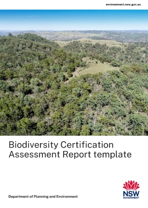 Biodiversity Certification Assessment Report template cover