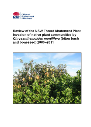 Invasion of native plant communities by chrysanthemoides monilifera review cover