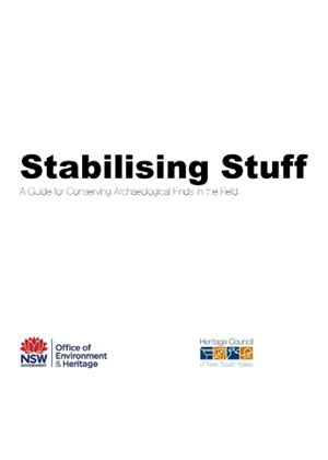 Stabilising Stuff: A Guide for Conserving Archaeological Finds in the Field cover