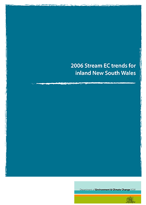 Cover for 2006 Stream EC trends for inland New South Wales