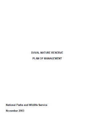 Duval Nature Reserve Plan of Management