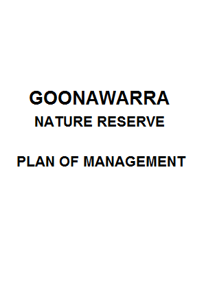 Goonawarra Nature Reserve Plan of Management cover