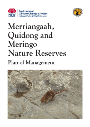 Merriangaah, Quidong and Meringo Nature Reserves Plan of Management