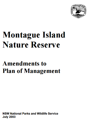 Montague Island Nature Reserve Amendments to Plan of Management 2003 cover