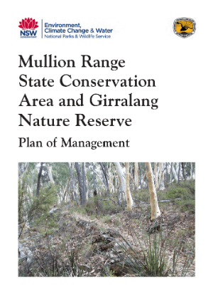 Mullion Range State Conservation Area and Girralang Nature Reserve Plan of Management