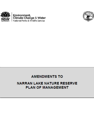 Amendments to Narran Lake Nature Reserve Plan of Management cover