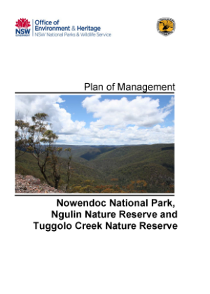 Nowendoc National Park, Ngulin Nature Reserve and Tuggolo Creek Nature Reserve Plan of Management