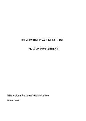 Severn River Nature Reserve Plan of Management