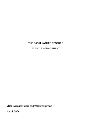 The Basin Nature Reserve Plan of Management