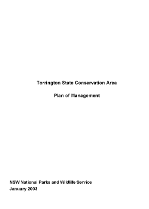 Torrington State Conservation Area Plan of Management